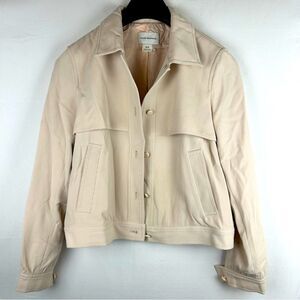 Club Monaco pale pink motorcycle/ Military jacket / coat M